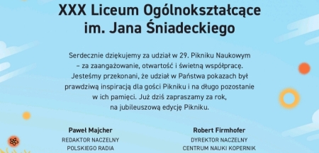 Podziękowania 