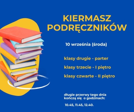 OGŁOSZENIE Kiermasz książek